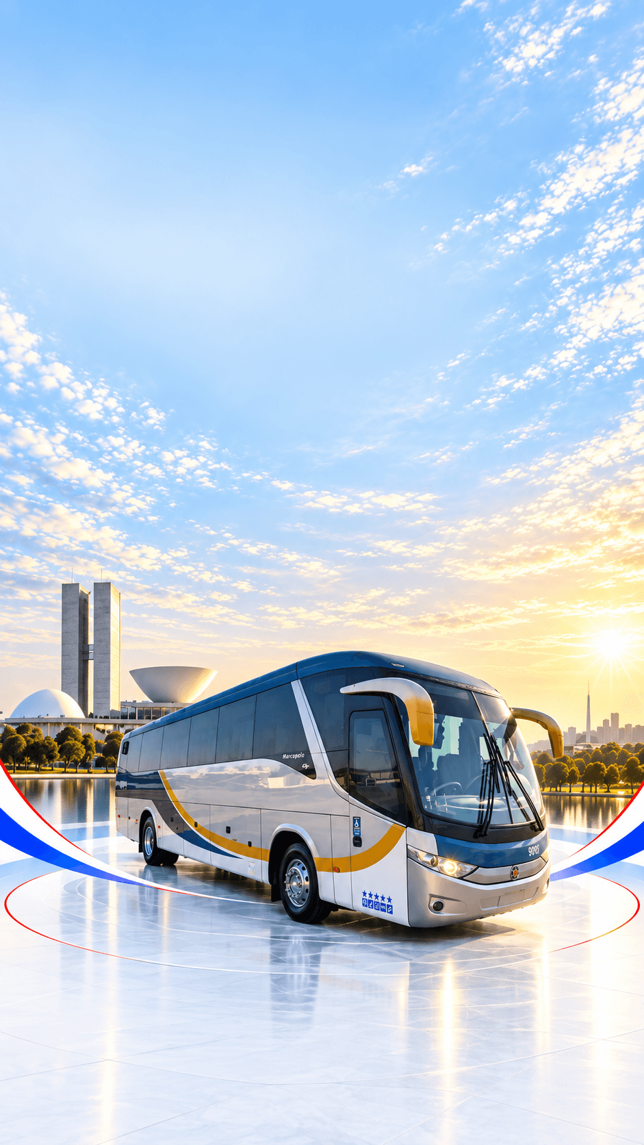 Ônibus executivo da Quality+ em Brasília