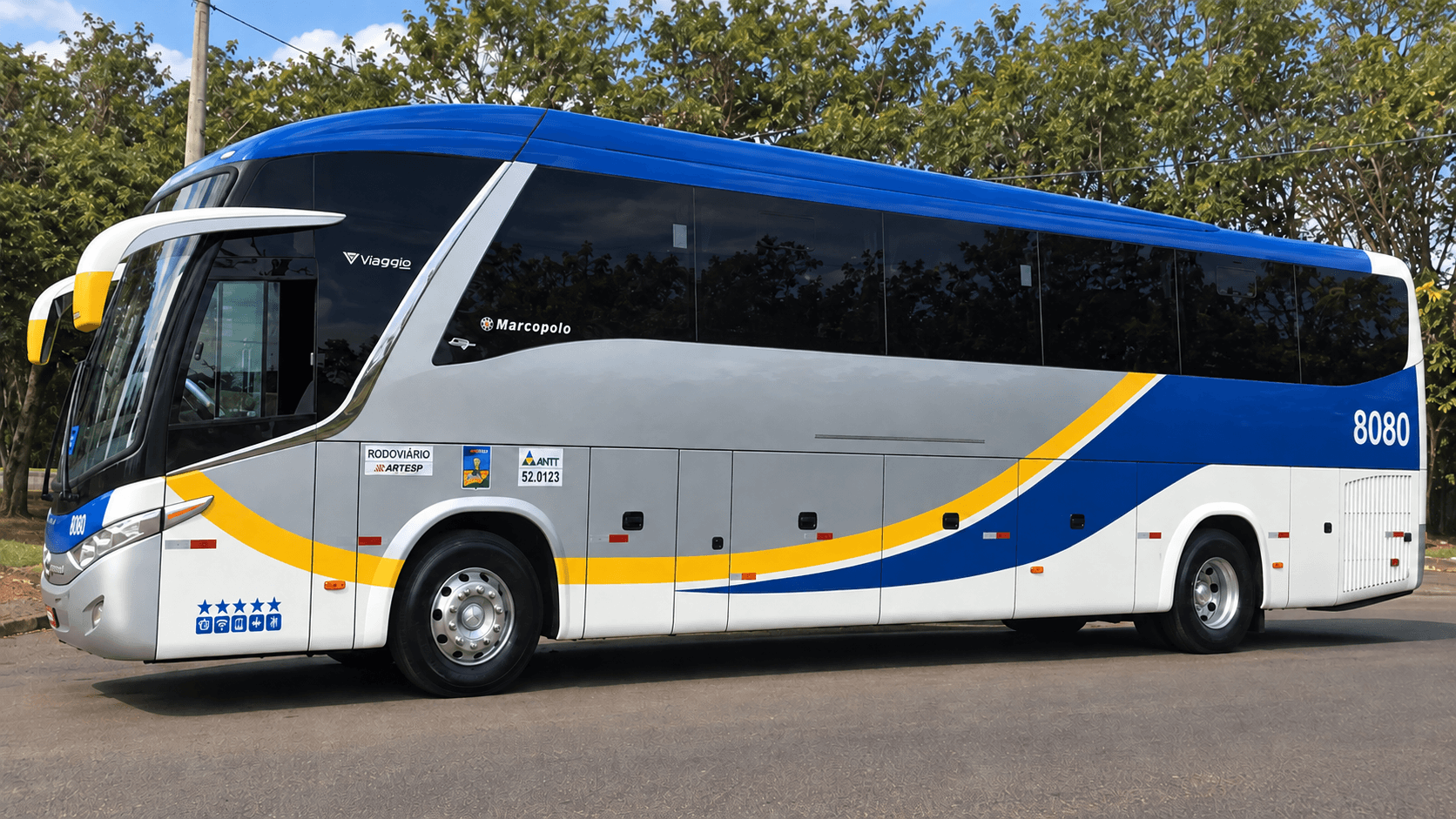 Ônibus Quality+ em viagem
